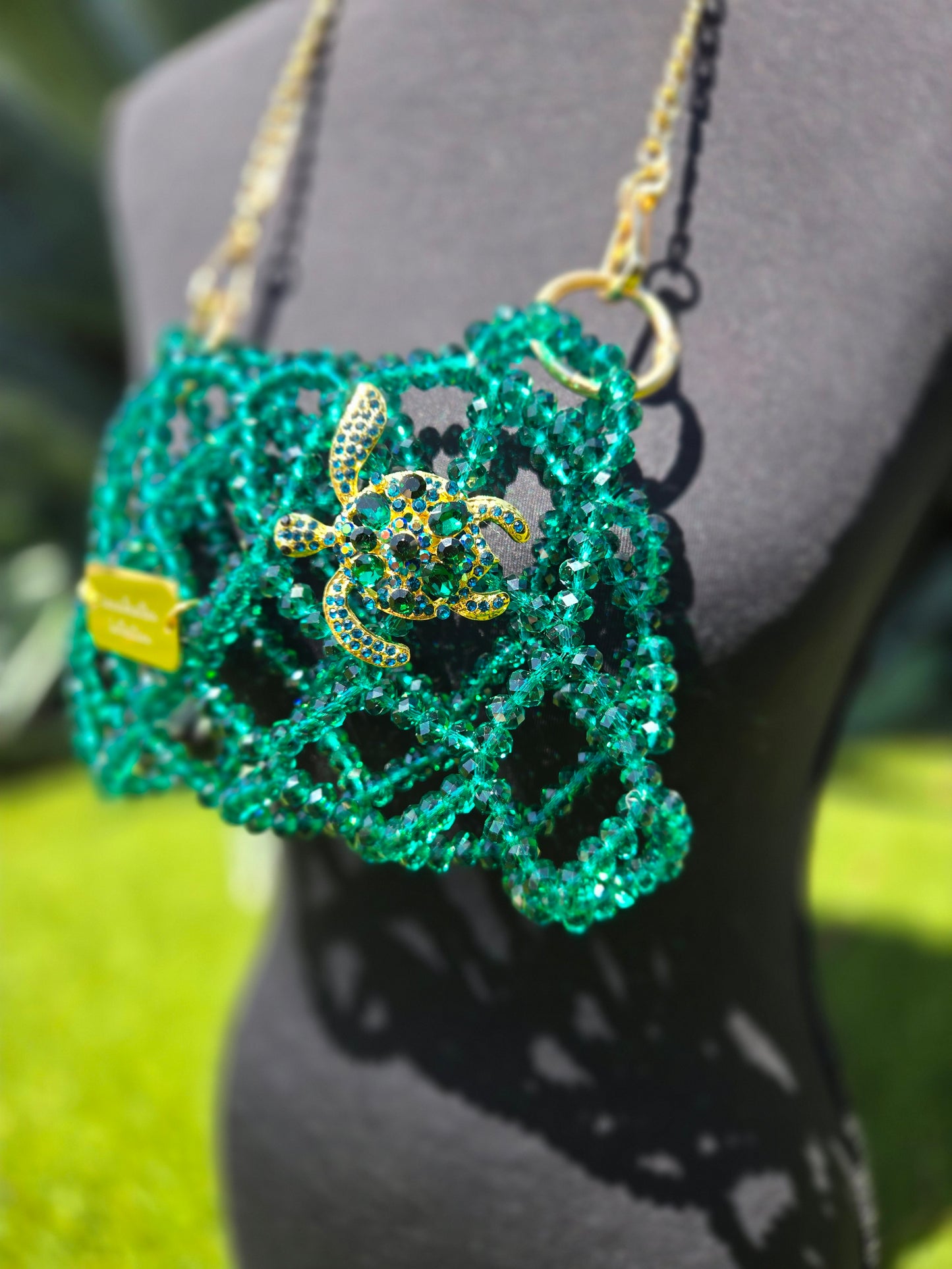 Basket Collection (GREEN GLASS BEAD)