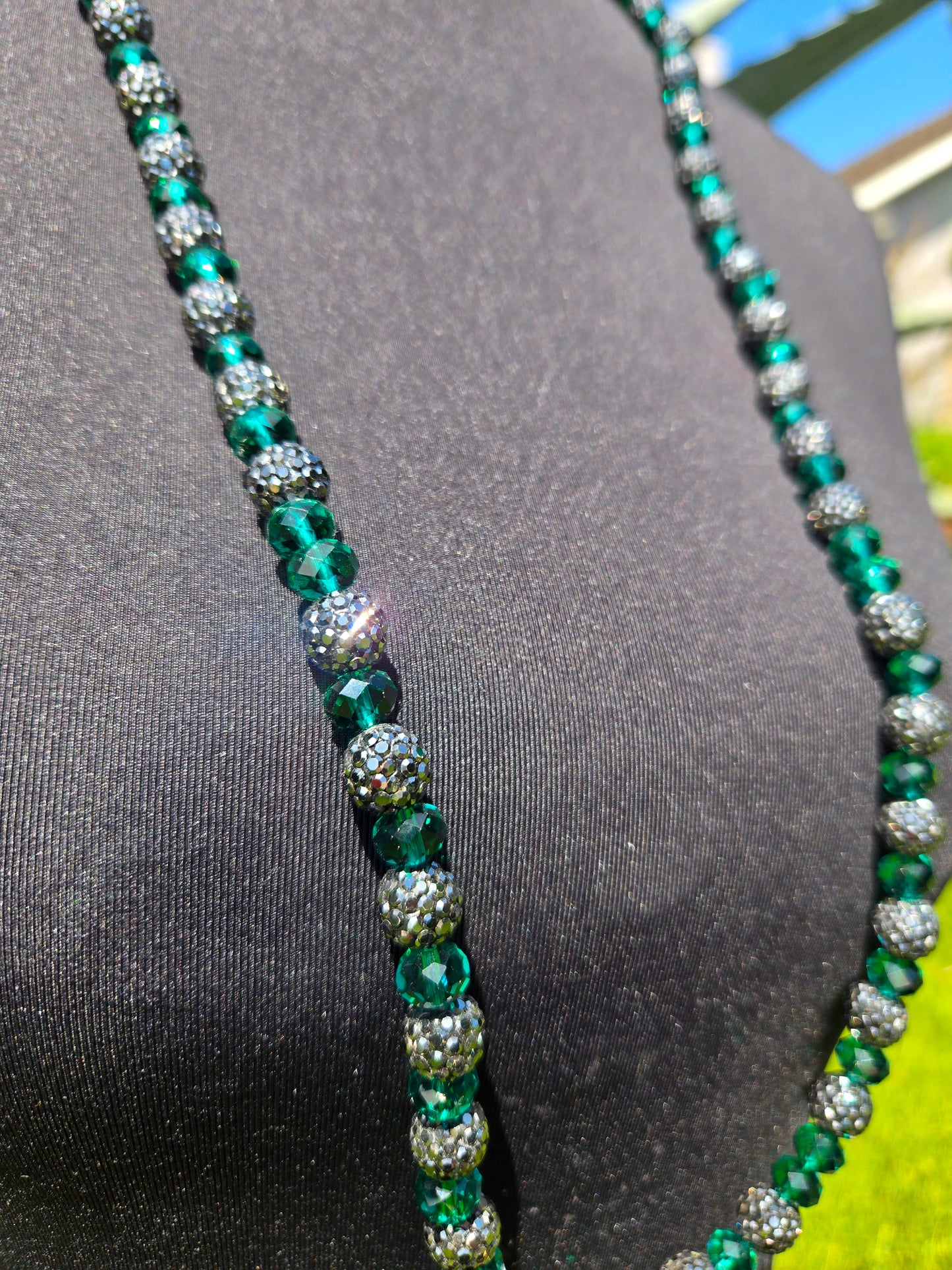 Cord Collection GIVE ME GREEN (GLASS/PLASTIC BEAD)
