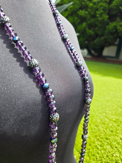 Cord Collection PURPLE MAJIC (GLASS/PLASTIC BEADS)