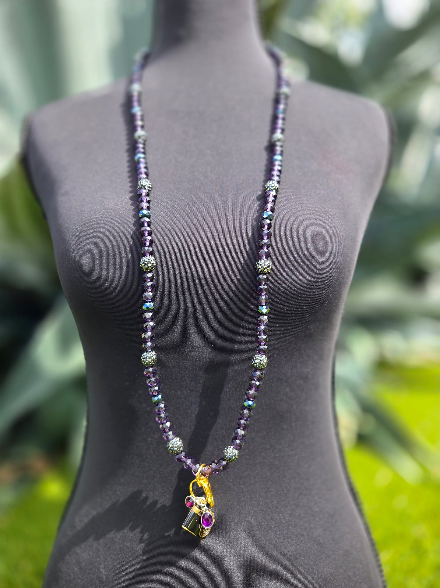 Cord Collection PURPLE MAJIC (GLASS/PLASTIC BEADS)