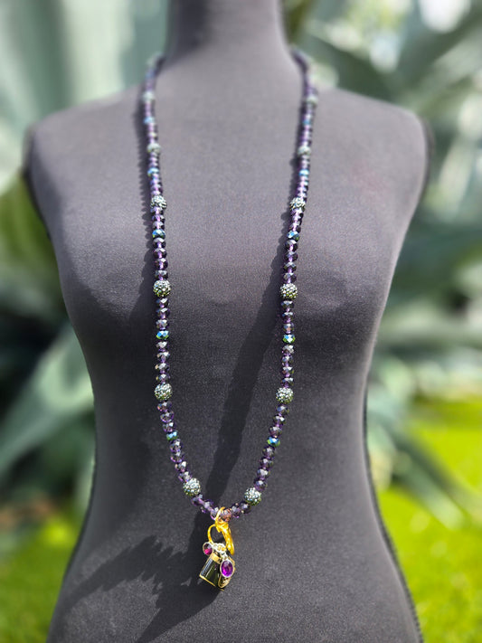 Cord Collection PURPLE MAJIC (GLASS/PLASTIC BEADS)